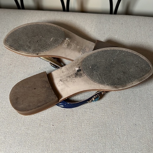 UNISA jeweled blue flat flip flops sandals size 8.5M - Picture 3 of 8